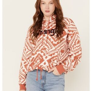 WRANGLER RETRO WOMEN'S LOGO SOUTHWESTERN PRINT HOODIE
